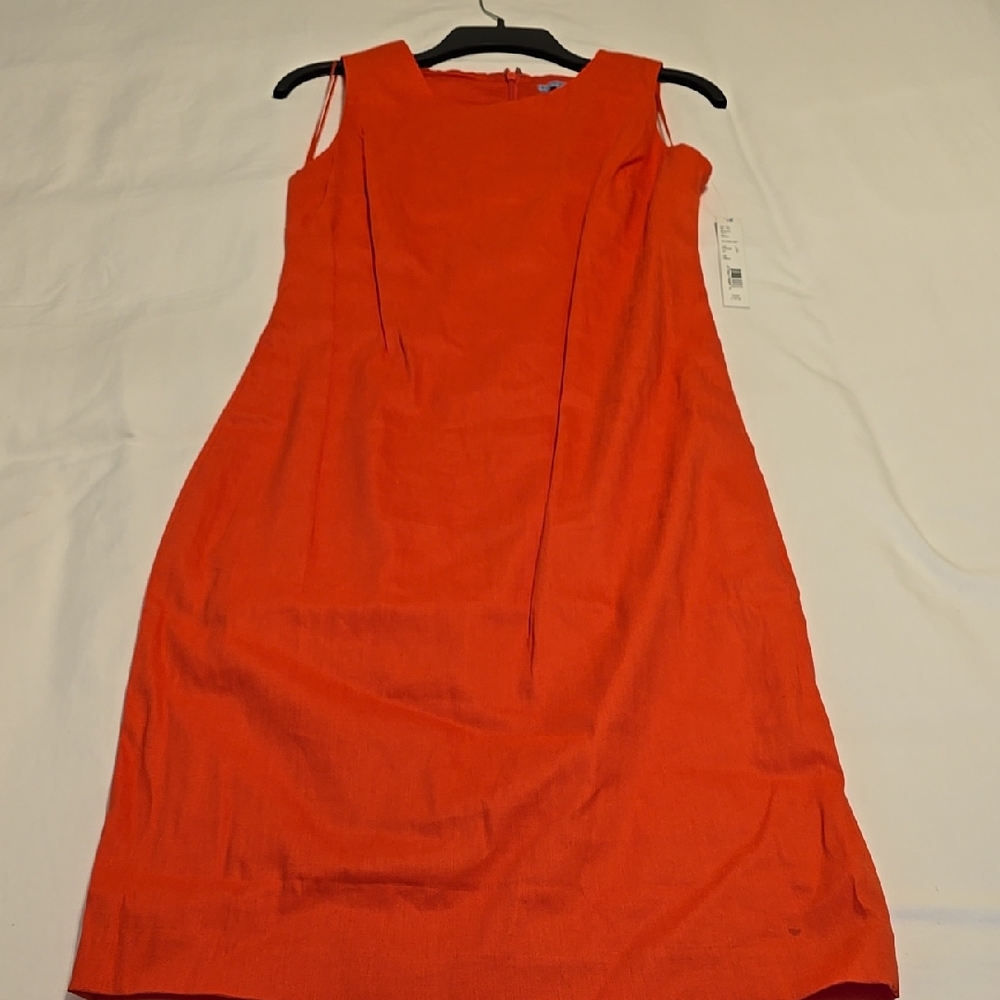 Antonio Melani Elegant Orange Sleeveless Dress